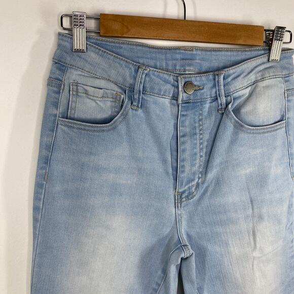 Black Label C'est Toi Light Wash Blue Denim Flare Jeans Women's Size 5 26 - Picture 5 of 9